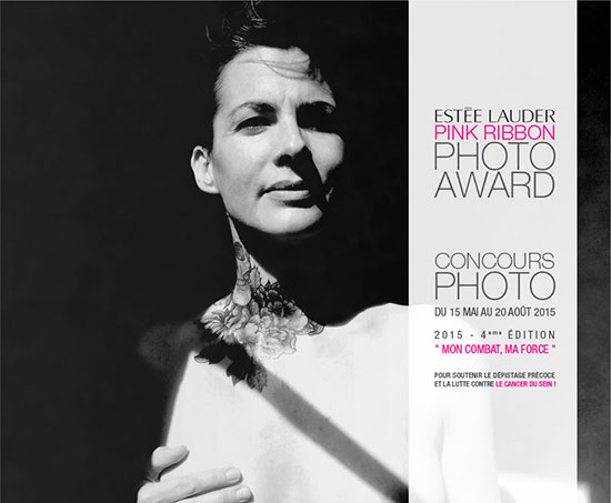 Appel à candidature, concours photo « Estée lauder Pink Ribbon Photo Award »