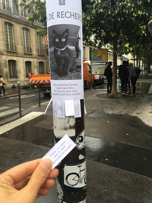 Campagne d'affichage sauvage Givenchy à Paris