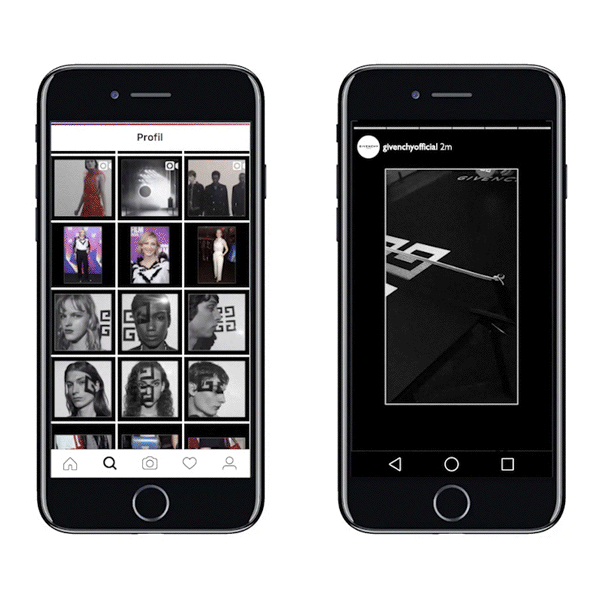 Production de la campagne social media de Givenchy